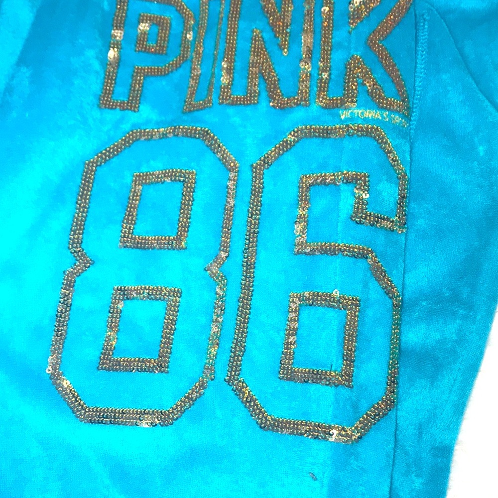 Vintage Vs Pink Victoria’s Secret rare y2k terry cloth turquoise set - Picture 8 of 12